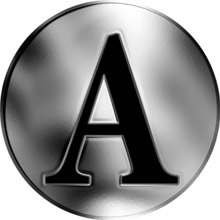 Náhled Averzní strany - Česká jména - Anděla - velká stříbrná medaile 1 Oz